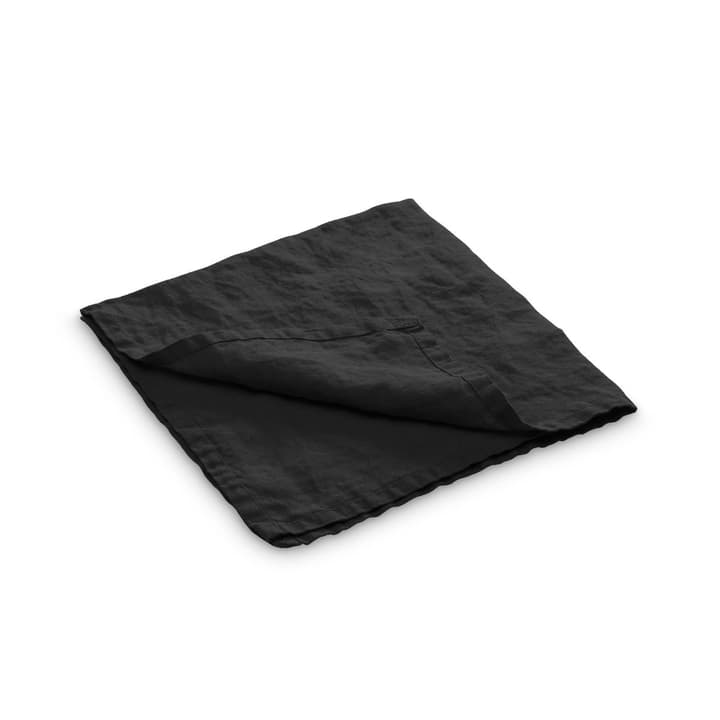 LINEN Serviette LINEN Serviette 378051300000 Dimensions L: 50.0 cm x P: 50.0 cm Couleur Noir Photo no. 1