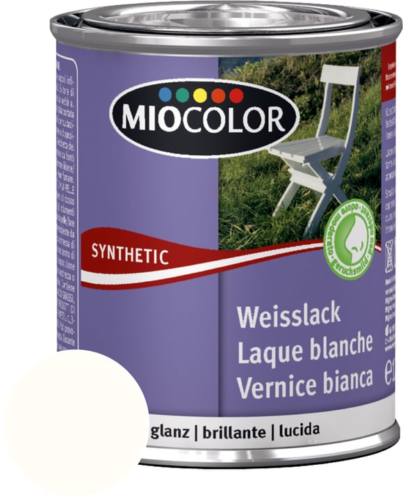 Image of Miocolor Synthetic Weisslack glanz reinweiss 125 ml bei Do it + Garden von Migros