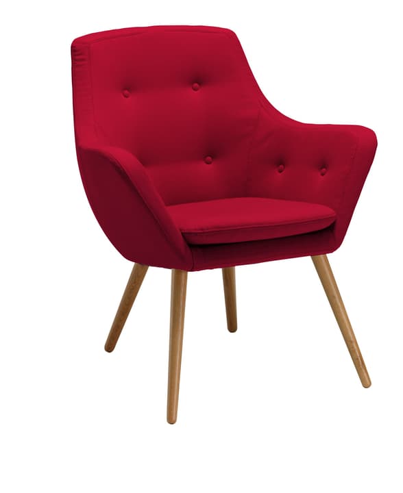FLORIN Fauteuil FLORIN Fauteuil 402441007030 Dimensions L: 73.0 cm x P: 70.0 cm x H: 82.0 cm Couleur Rouge Photo no. 1