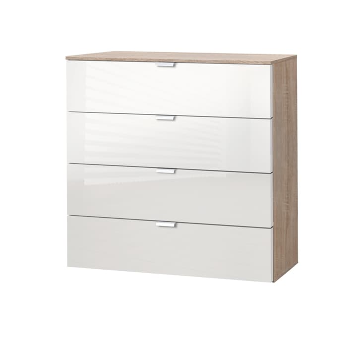 ORSON Kommode ORSON Kommode 404481600000 Grösse B: 80.0 cm x T: 42.0 cm x H: 80.0 cm Farbe Hochglanz weiss Bild Nr. 1