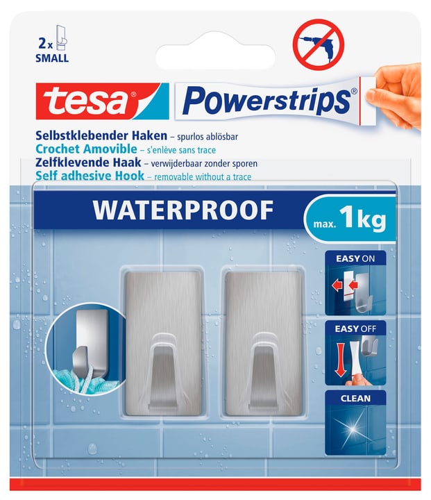 Image of Tesa Waterproof Haken small rechteckig Klebehaken bei Do it + Garden von Migros