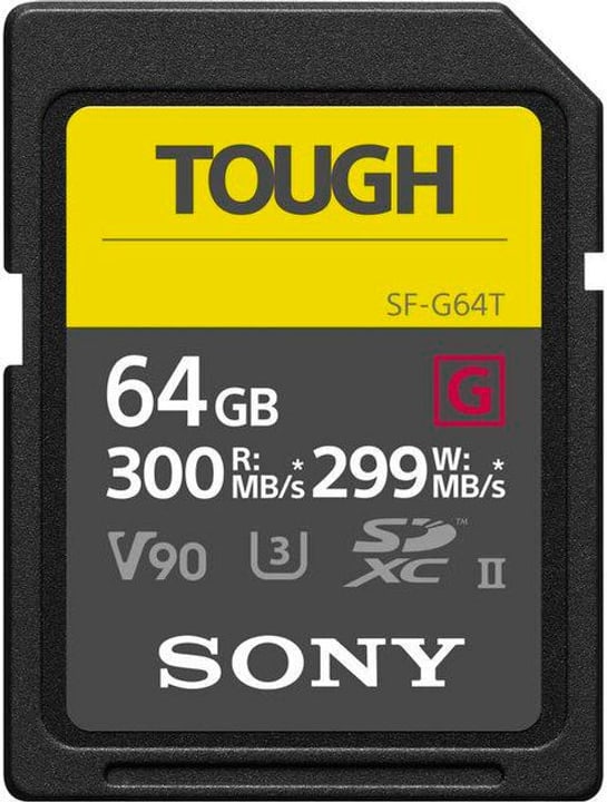 Sony SF-G Tough SDXC UHS-II 64GB 300MB/s SF-G Tough SDXC UHS-II 64GB 300MB/s Sony 785300145224 Bild Nr. 1