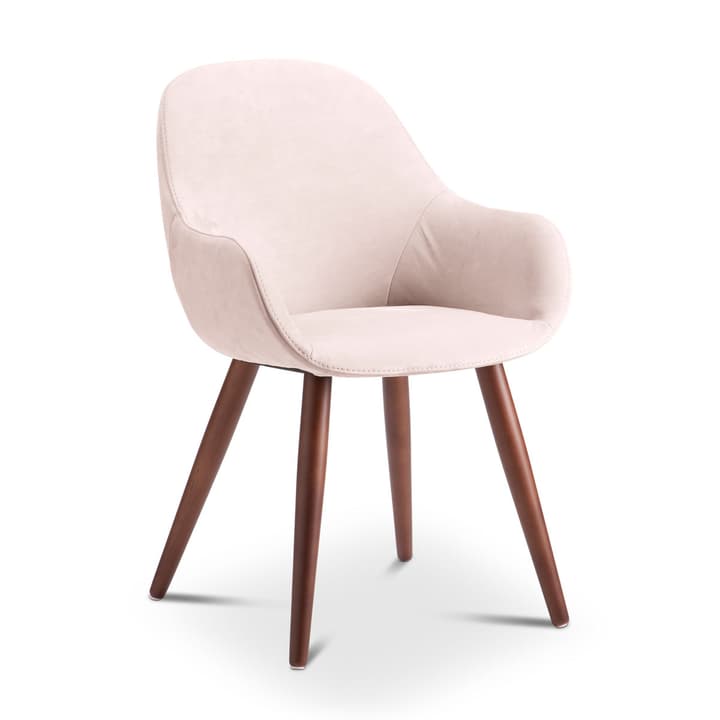 LAYLA Chaise Nubuck LAYLA Chaise Nubuck 366028524505 Dimensions L: 56.0 cm x P: 60.0 cm x H: 84.0 cm Couleur Rose Photo no. 1