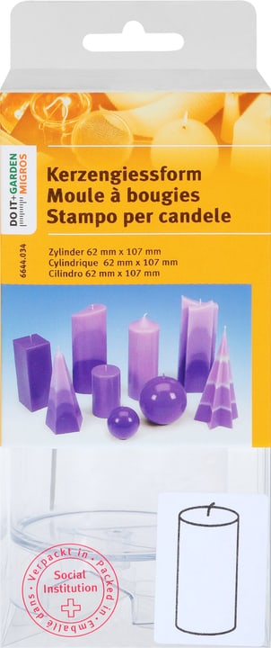 Exagon Stampo Per Candele Cylindrico No. 12 Stampo Per Candele Cylindrico No. 12 Exagon 664403400000 N. figura 1