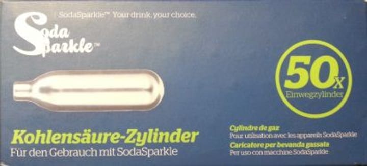 Soda Sparkle 50 Charge Pack CO2 für SodaSparkle Nachfüllpatronen 50 Charge Pack CO2 für SodaSparkle Nachfüllpatronen Soda Sparkle 717420000000 Bild Nr. 1