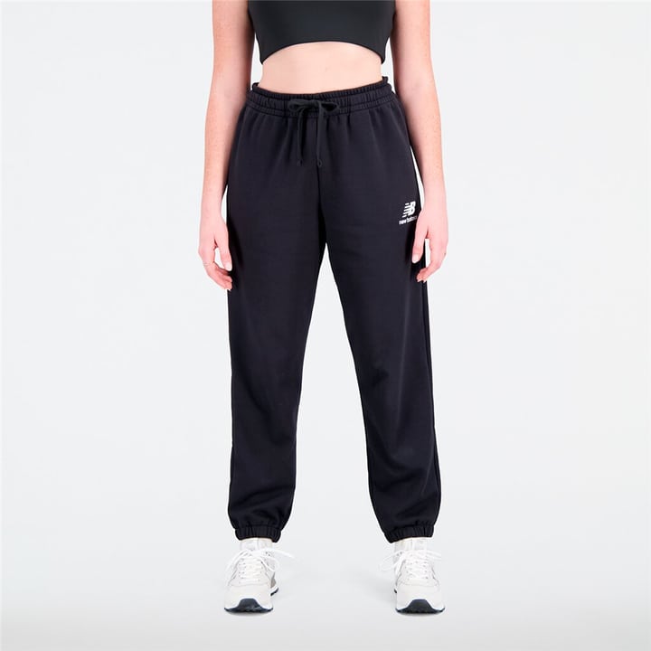 Image of New Balance W Essentials Stacked Logo Sweatpant Hose schwarz