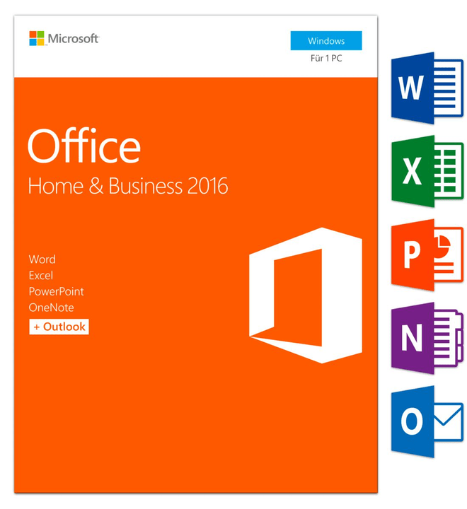 Microsoft PC - Office Home and Business 2016 Physisch (Box) PC - Office Home and Business 2016 Physisch (Box) Microsoft 785300121052 Bild Nr. 1