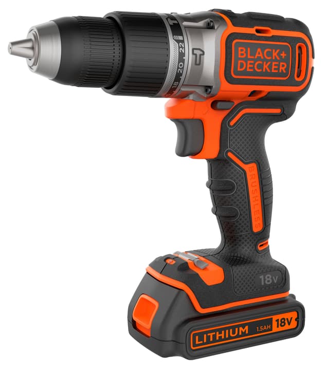 Image of Black&Decker Brushless 18 Li-2 / 1,5 Ah Schlagbohrschrauber bei Do it + Garden von Migros