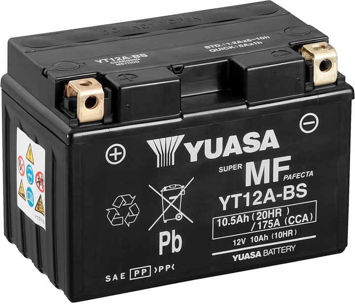 YUASA Batterie AGM 12V/10.5Ah/175A Batterie moto