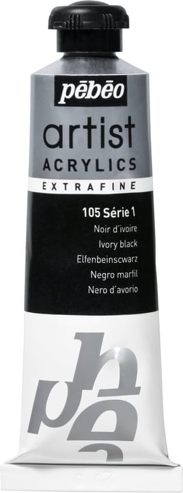 Pebeo Pébéo Acrylic Extrafine Pébéo Acrylic Extrafine Pebeo 663509010500 Colore Nero d'Avorio N. figura 1