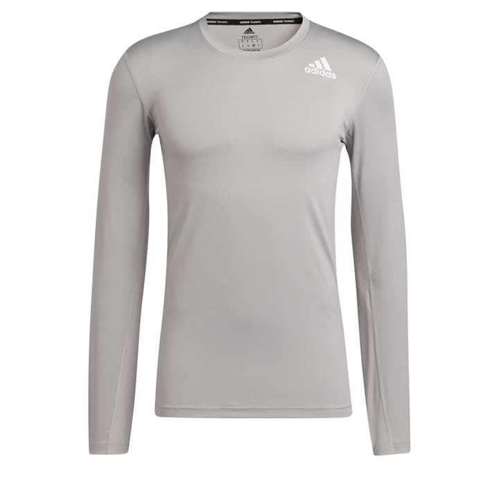 Image of Adidas Techfit Compression Longsleeve Fitnessshirt grau