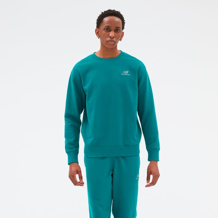 Image of New Balance NB Essentials uni-ssentials Crew Sweatshirt petrol