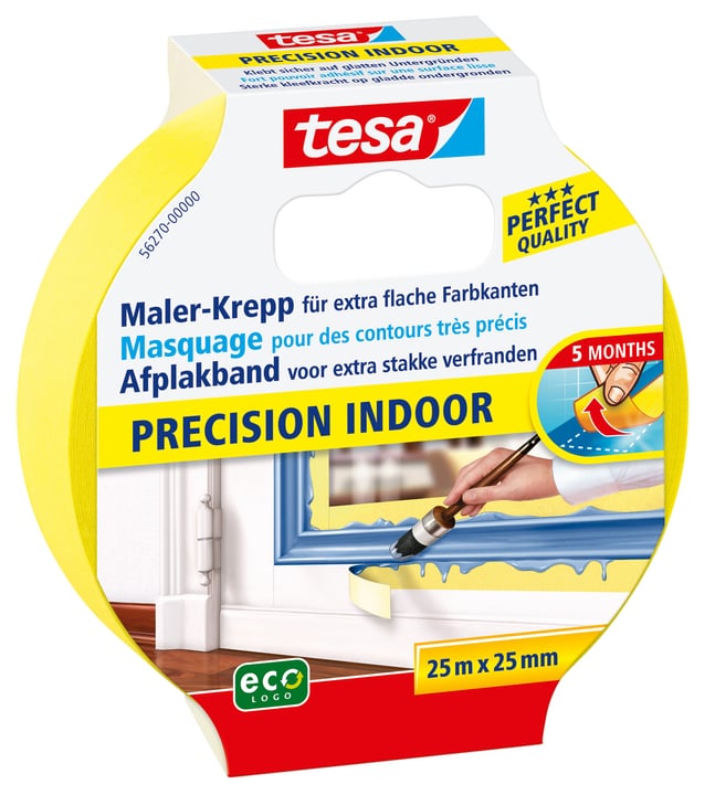 Image of Tesa Profi-Malerband INNEN, 25mx25mm Malerbänder