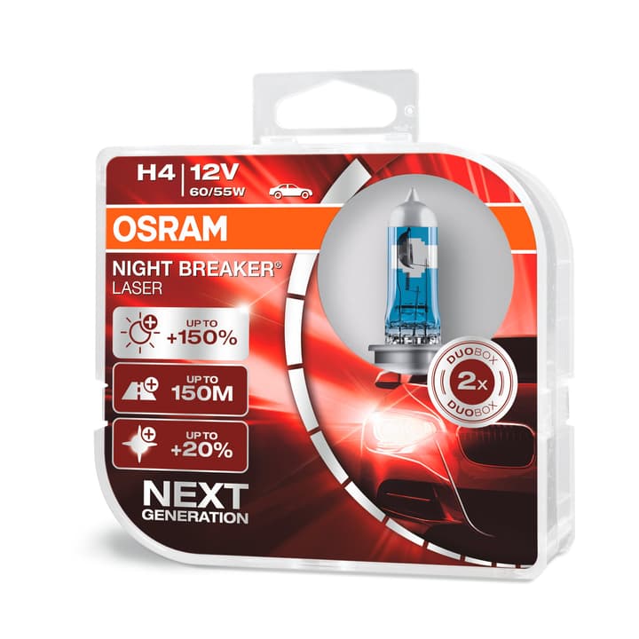 Image of Osram Night Breaker Laser H4 Duobox Autolampe