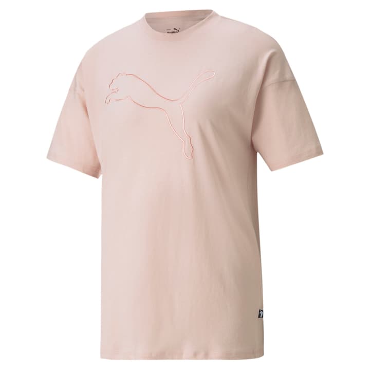 Image of Puma ESS Logo Heather Tee Shirt rosa bei Migros SportXX