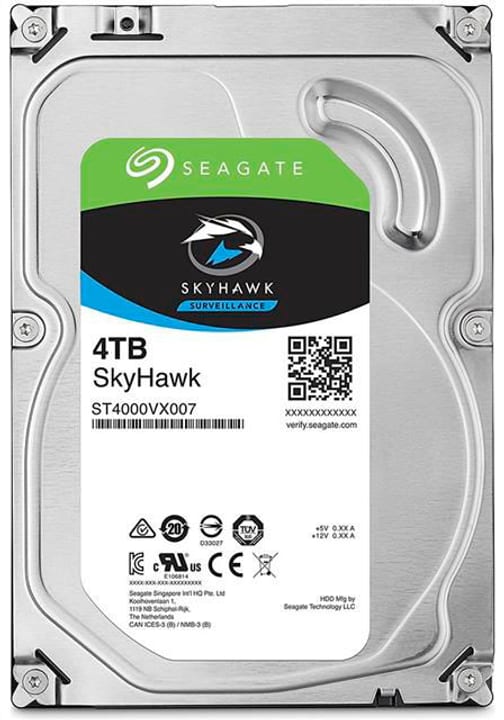 Seagate SkyHawk HDD - 3.5" SATA 6Gb/s - 4To Disque Dur Interne HDD SkyHawk HDD - 3.5" SATA 6Gb/s - 4To Disque Dur Interne HDD Seagate 785300133751 Photo no. 1