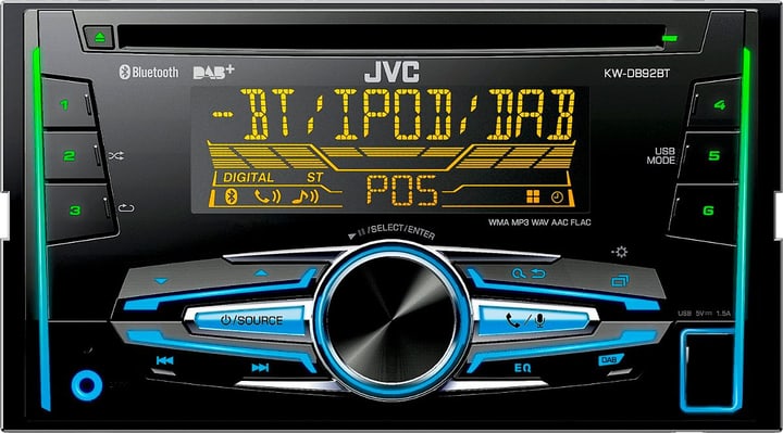 JVC KW-DB92BTANT Autoradio DAB+ KW-DB92BTANT Autoradio DAB+ JVC 785300129753 Bild Nr. 1