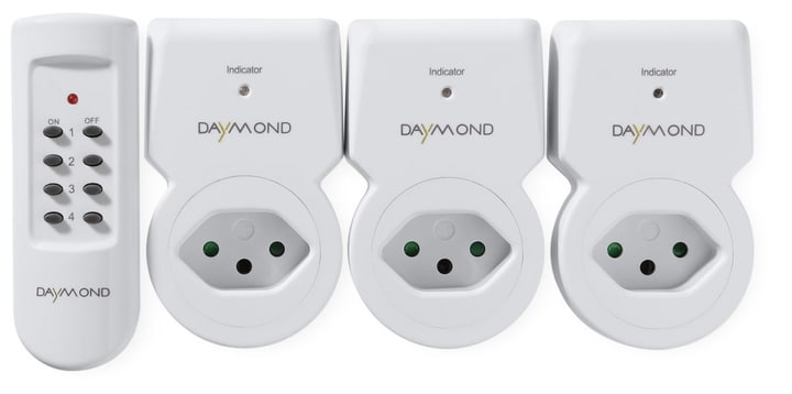 Daymond Funkschalter Set 1 Sender 3 Empfänger Funkschalter Funkschalter Set 1 Sender 3 Empfänger Funkschalter Daymond 791039200000 Bild Nr. 1