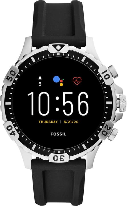 Fossil Garrett HR Silicone Argent 46mm Smartwatch Garrett HR Silicone Argent 46mm Smartwatch Fossil 785300151288 Photo no. 1