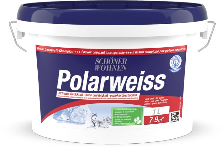 Image of Schöner Wohnen Dispersion Polarweiss Weiss 1 l bei Do it + Garden von Migros