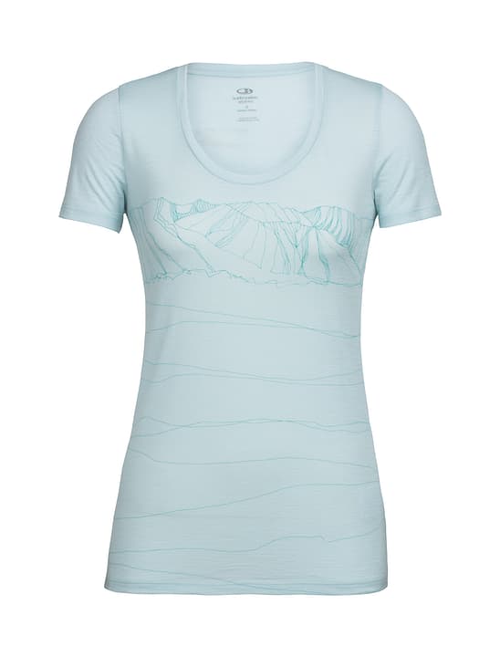 Icebreaker Paths T-shirt à manches courtes pour femme Paths T-shirt à manches courtes pour femme Icebreaker 462783600525 Couleur aqua Taille L Photo no. 1