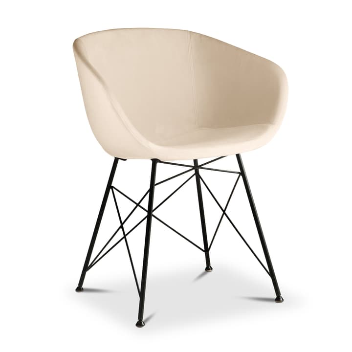 SEDIA Chaise avec accoudoirs SEDIA Chaise avec accoudoirs 366183400000 Dimensions L: 45.0 cm x P: 58.0 cm x H: 81.0 cm Couleur Crème Photo no. 1