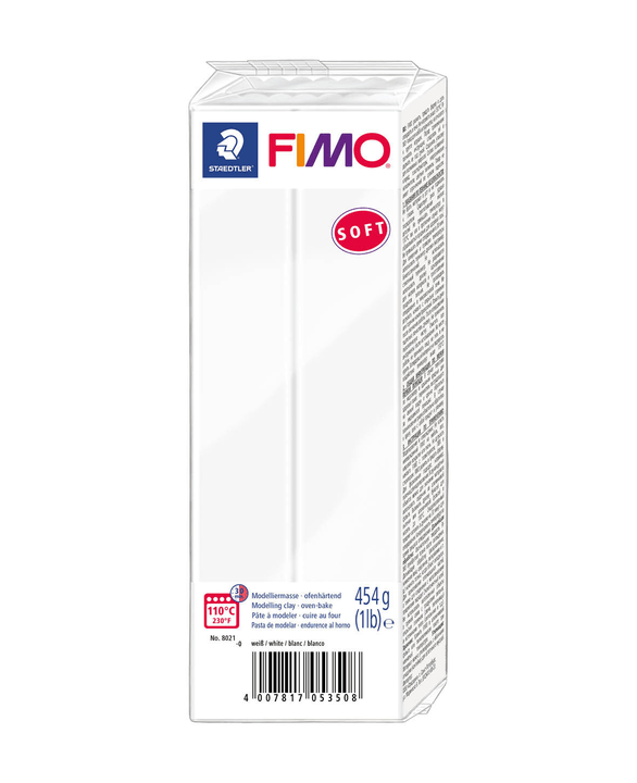 Image of Fimo Soft FIMO Grossblock weiss Knete