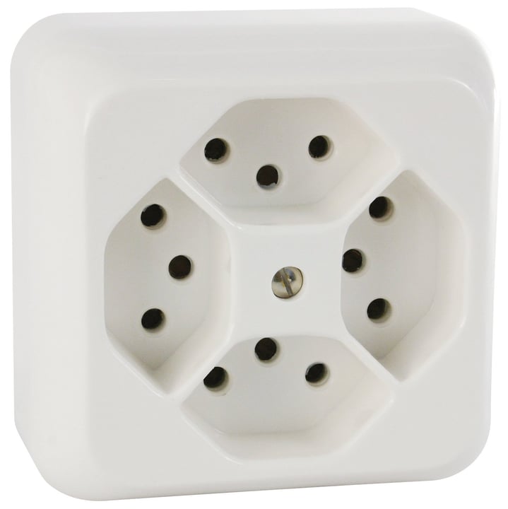 Image of Mica AP 4xT13 Steckdose bei Do it + Garden von Migros