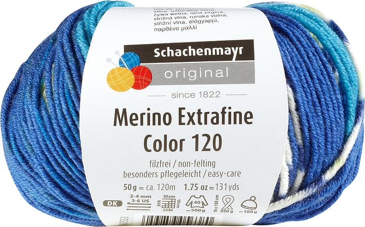 Schachenmayr Lana Merino multicolor Lana Merino multicolor Schachenmayr 665510400060 Colore Blu N. figura 1