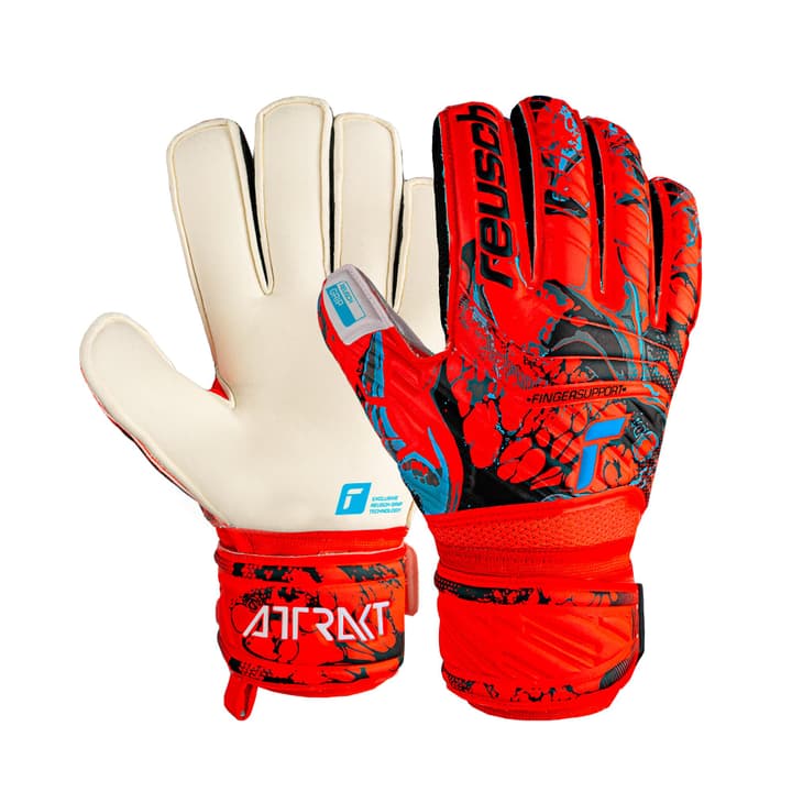 Image of Reusch Attrakt Grip Finger Support Fussball-Torwarthandschuhe rot