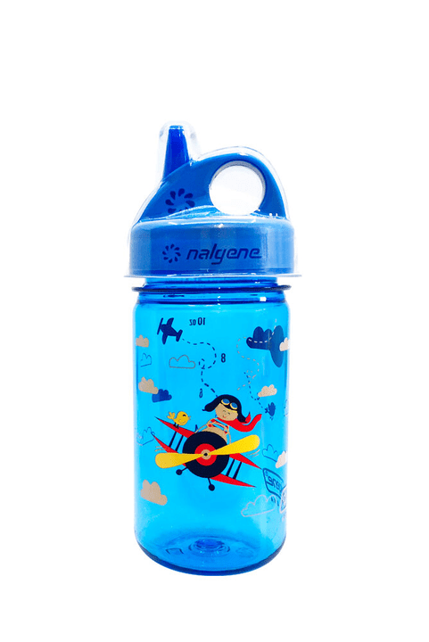 Image of Nalgene Grip-n-Gulp Airplane Trinkflasche blau