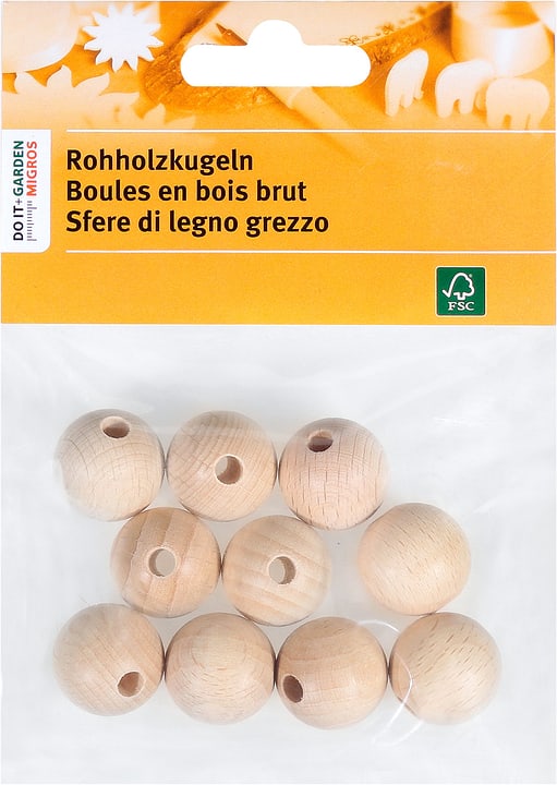 Legna Creativa Boules en bois brut 20mm FSC® Boules en bois