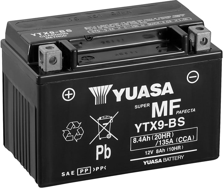 YUASA Batterie AGM 12V/8.4Ah/135A Batterie moto