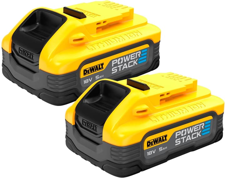 Image of DeWalt Akku-Set Powerstack DCBP518H2 18 V 5.0 Ah, 2 Stück Akku