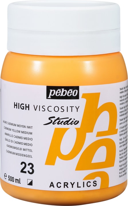 Pebeo Pébéo High Viscosity Studio 500ml Pébéo High Viscosity Studio 500ml Pebeo 663534271023 Colore Giallo Cad. Medium N. figura 1