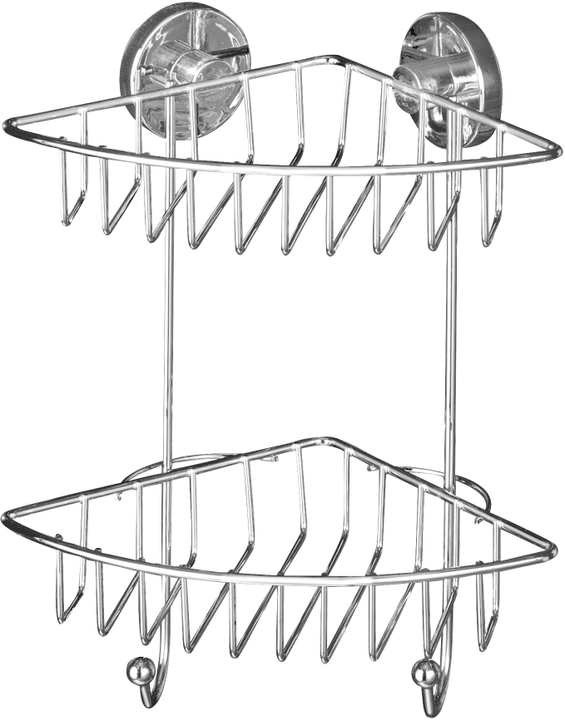 Image of WENKO Vacuum-Loc Eckregal Bari 2 Etagen Regal