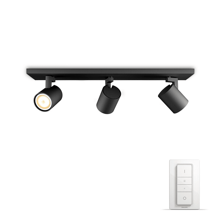 Philips hue HUE RUNNER Spot HUE RUNNER Spot Philips hue 421412500003 Couleur Noir Dimensions L: 30.5 cm x P: 8.9 cm x H: 10.9 cm Photo no. 1