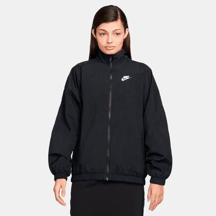 Image of Nike W Sportswear Essential Woven Jaket Fitnessjacke schwarz