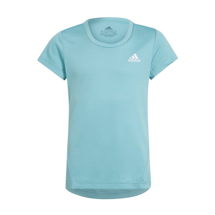 Image of Adidas Aeroready 3-Streifen T-Shirt Fitnessshirt hellblau