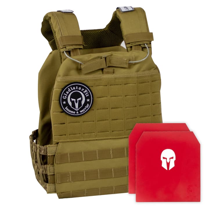 Image of GladiatorFit Gewichtsweste mit Plakette : Sand 6.5 KG Gewichtsweste