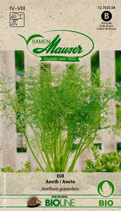 Image of Samen Mauser Dill, einjähriger Gemüsesamen