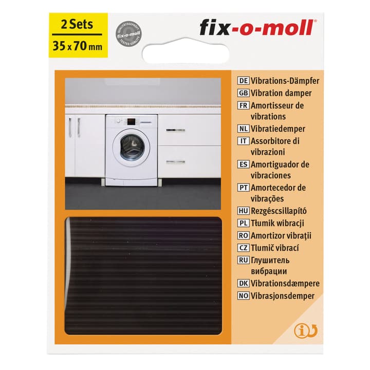 Image of Fix-O-Moll Anti-Vibrationspads-Set 2 tlg. 1.5 mm / 35 x 70 Sets Rutsch- und Lärmstopper