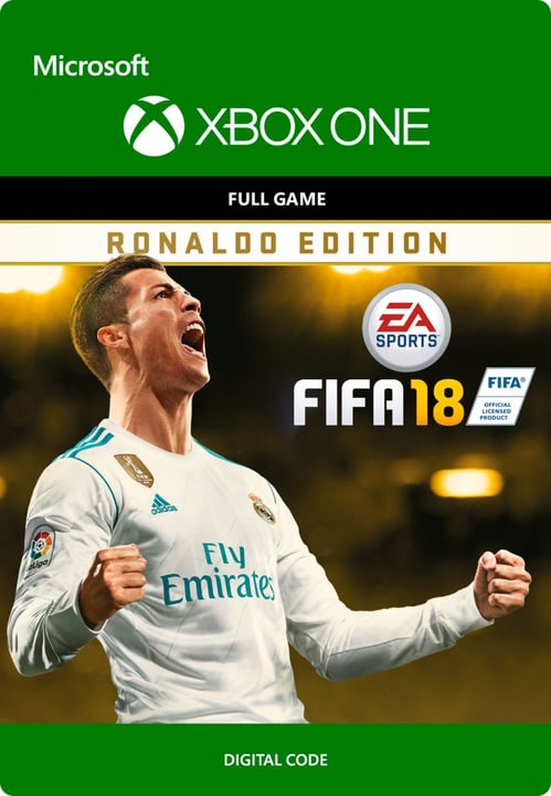 Xbox One - FIFA 18: Ronaldo Edition Digitale (ESD) Xbox One - FIFA 18: Ronaldo Edition Digitale (ESD) 785300136410 Lingua Francese, Tedesco, Italiano Piattaforma Microsoft Xbox One N. figura 1