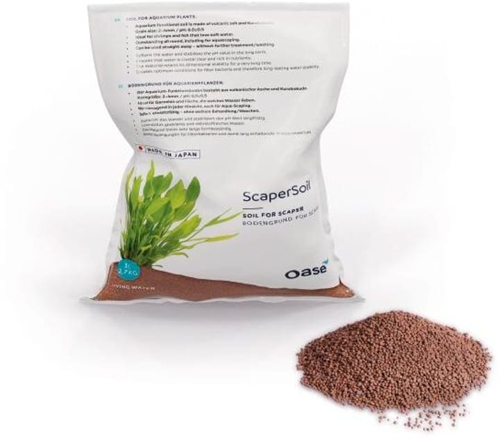 Oase Bodengrund ScaperLine Soil, 3 l, Braun Aquarium Dekoration