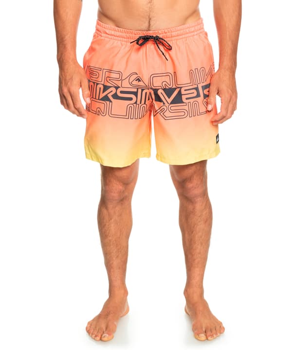 Image of Quiksilver Everyday Wordblock Volley 17 Badeshorts hellorange