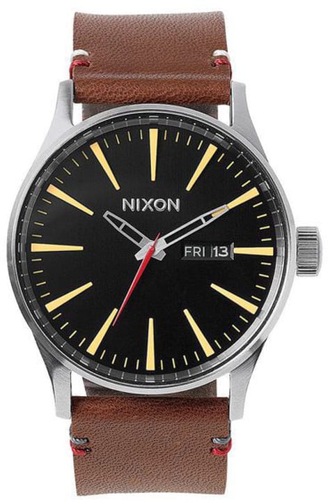 Nixon Sentry Leather Black Brown 42 mm Orologio da polso Sentry Leather Black Brown 42 mm Orologio da polso Nixon 785300136973 N. figura 1