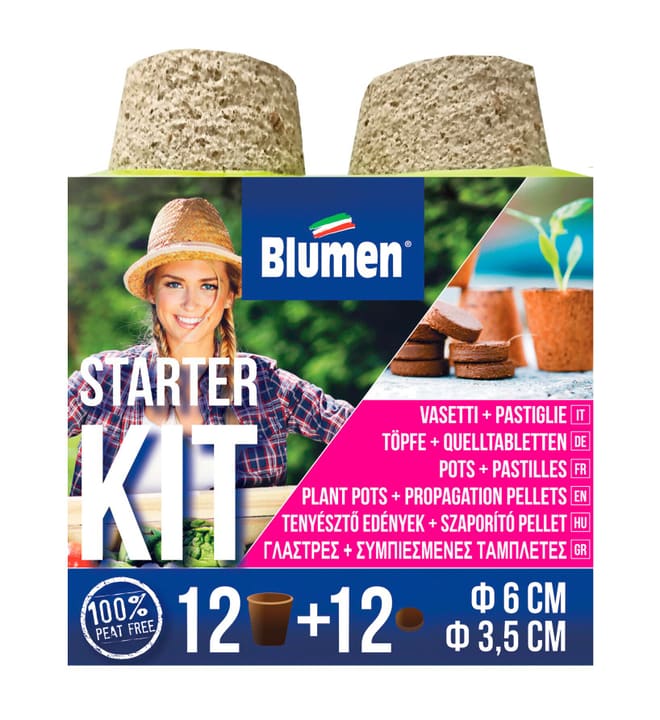 Image of Samen Mauser Aufzuchttöpfe Starter-Kit Töpfe + Quelltabletten Anzucht