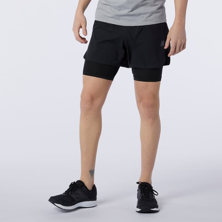 Image of New Balance M Q Speed Fuel 2in1 5 In Short Laufshorts schwarz bei Migros SportXX