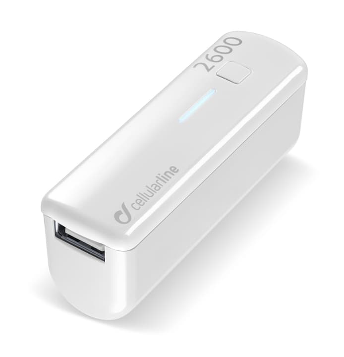Cellular Line USB Pocket Charger 2'600 mAh weiss Powerbank USB Pocket Charger 2'600 mAh weiss Powerbank Cellular Line 621506900000 Bild Nr. 1
