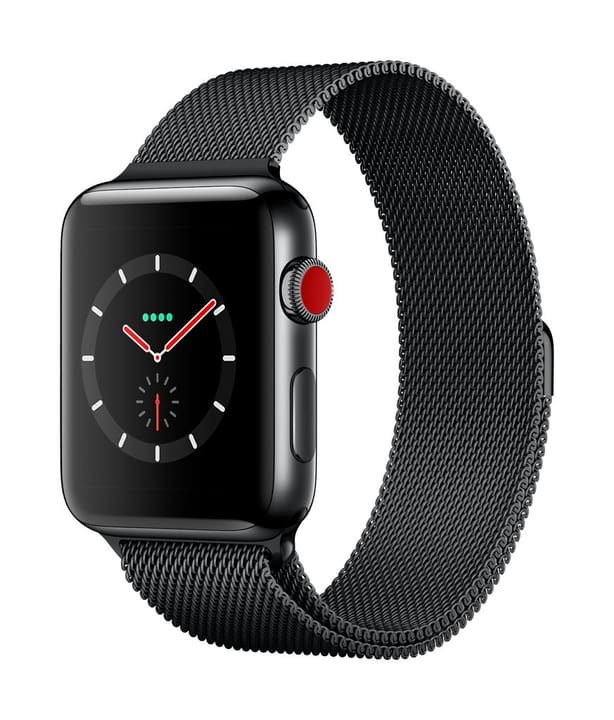 Apple Watch Series 3 GPS/LTE 42mm stainless black/spaceblack milanese Watch Series 3 GPS/LTE 42mm stainless black/spaceblack milanese Apple 785300129997 Photo no. 1